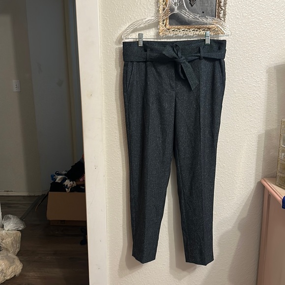 NWT LOFT blue Marisa paper bag trousers - Picture 1 of 10